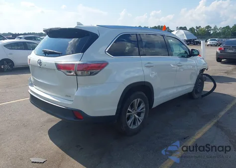 2015 Toyota Highlander Xle V6 from USA, damaged, VIN 5TDKKRFH6FS078258